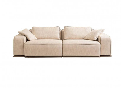 Three-seater couch modern sofa 3 seat beige fabric fabric sofa upholstered sofa